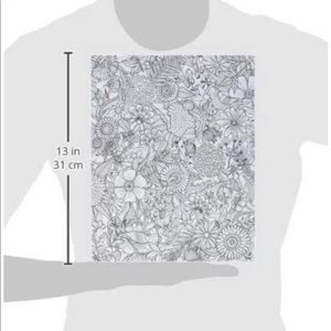 9.5"X12" Floral Hall Pass Adult Coloring Folder